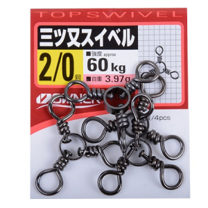 Вертлюжки Owner тройные Top Swivel №2/0